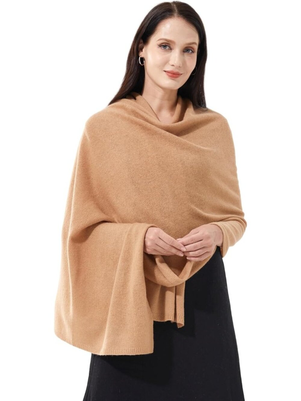 〽️Women's Cashmere Shawl Camel Wedding Classic Winter Shoulder Wrap 87"x28"